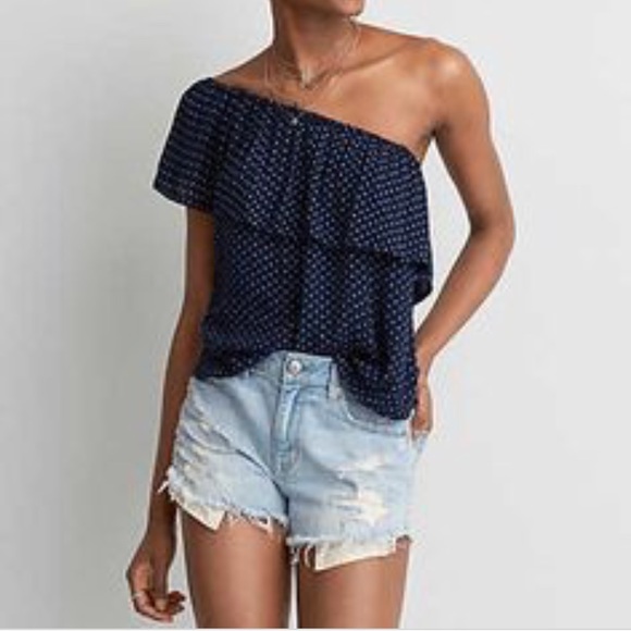 American Eagle Outfitters Tops - American Eagle one shoulder blouse